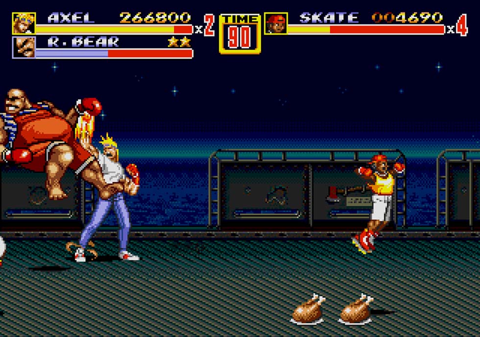 Podemos pasarnos el juego realizando exclusivamente el "bare knuckle" de Axel, que curiosamente es el nombre con el que se vendió el juego en Japón; Bare Knuckle 2.